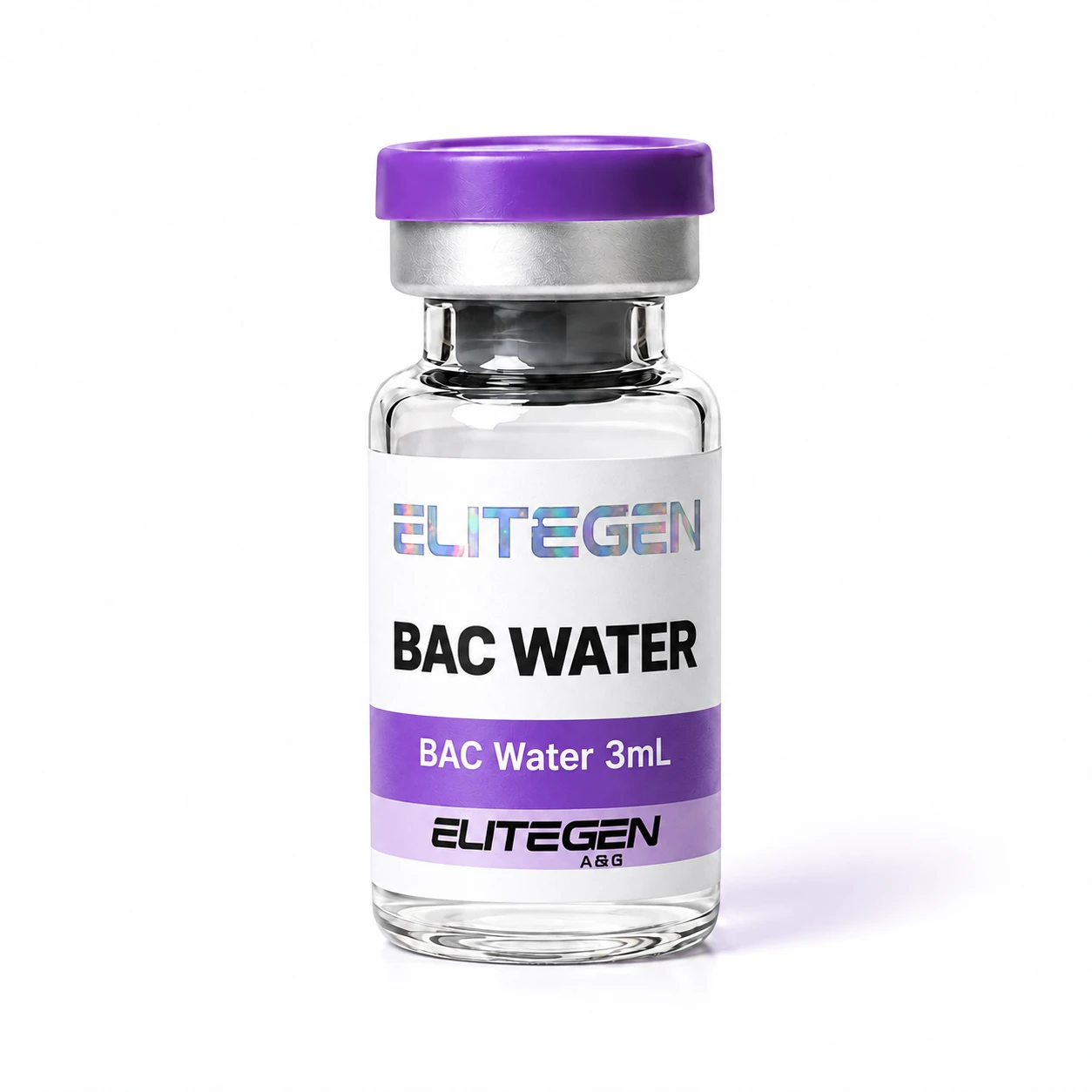 EliteGen Bacteriostatic Water 3 mL product rendering
