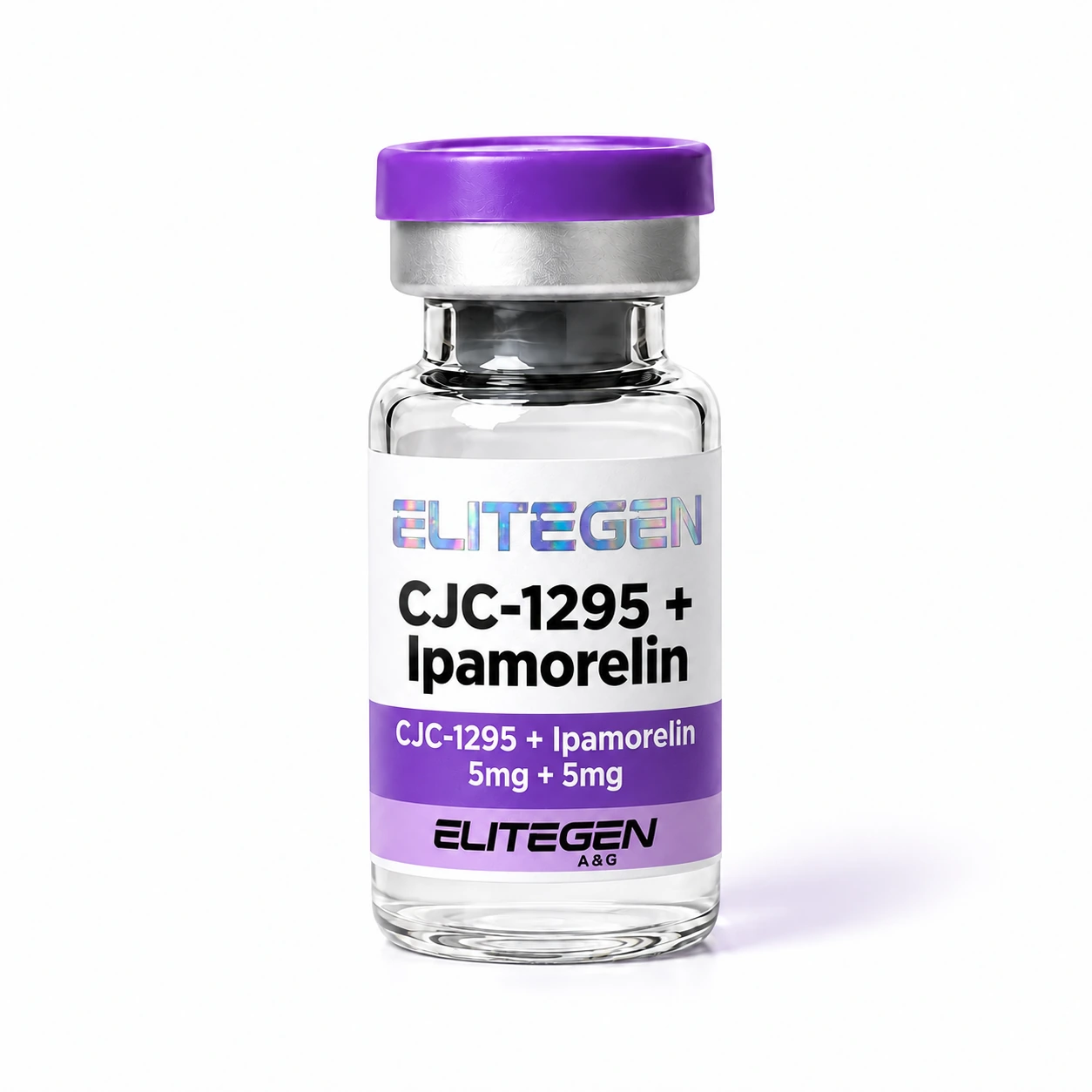 EliteGen CJC-1295 + Ipamorelin 5 mg + 5 mg product rendering