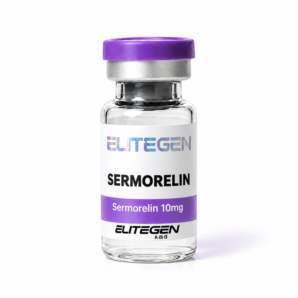 EliteGen Sermorelin 10 mg product rendering