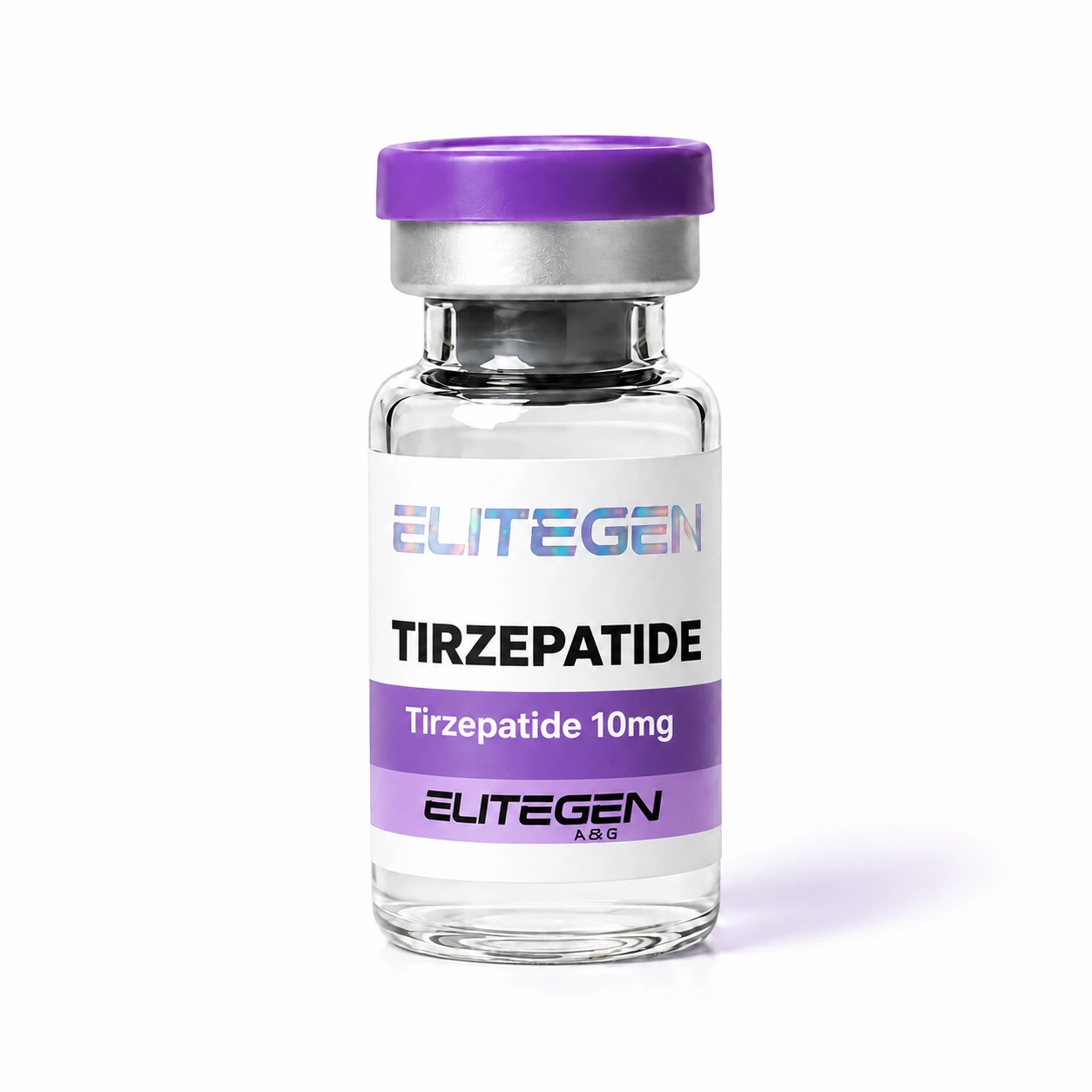 EliteGen Tirzepatide 10 mg product rendering
